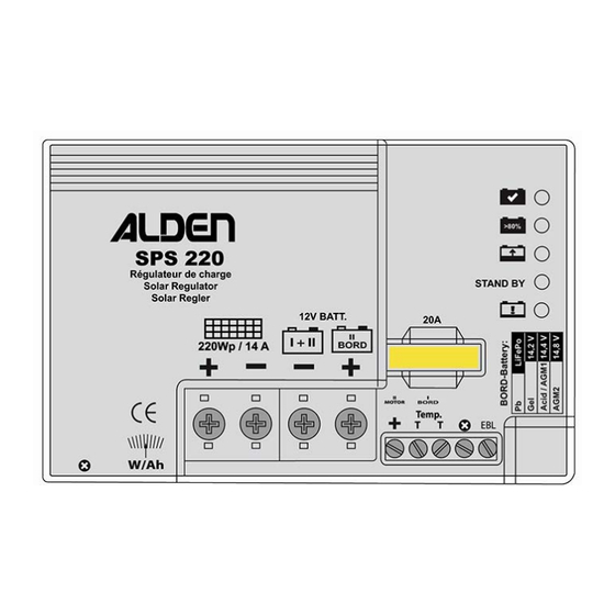 ALDEN SPS 330 Montageanleitung