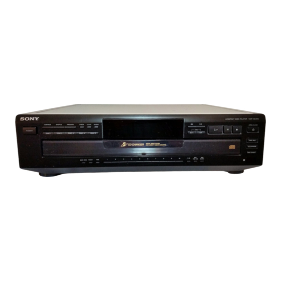 Sony CDP-CE505 Bedienungsanleitung
