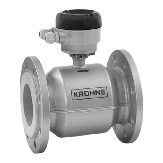 KROHNE OPTIFLUX 2000 Startanleitung