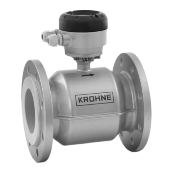 KROHNE OPTIFLUX 2000 Handbuch