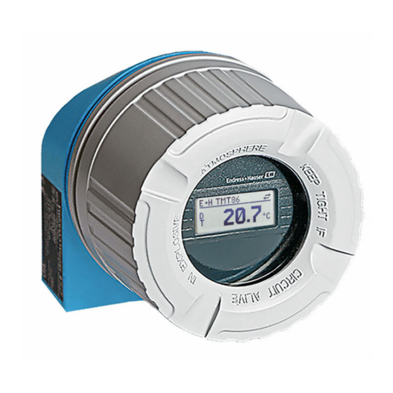 Endress+Hauser iTEMP TMT86 Betriebsanleitung