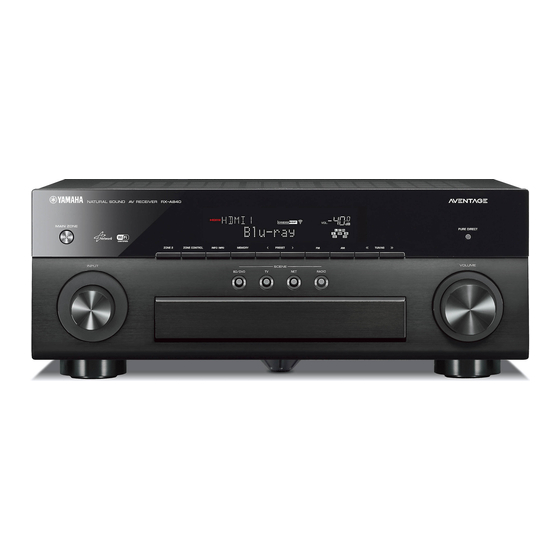 Yamaha RX-A840 Bedienungsanleitung