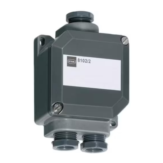 Stahl 8102/2 Betriebsanleitung