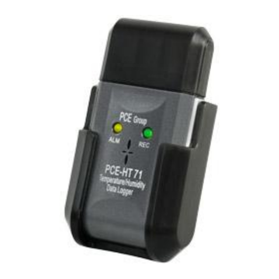 PCE Instruments PCE-HT 71 Bedienungsanleitung