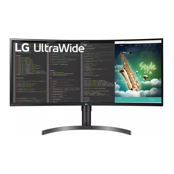 LG 35WN65C Kurzanleitung