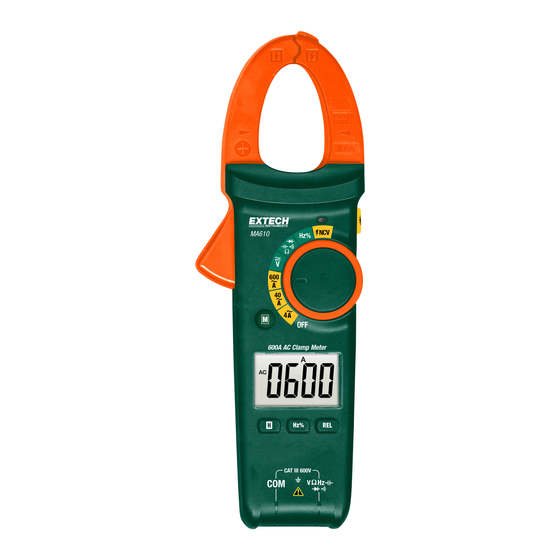 Extech Instruments MA610 Bedienungsanleitung