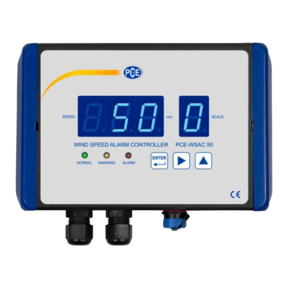 PCE Instruments PCE-WSAC 50 Bedienungsanleitung
