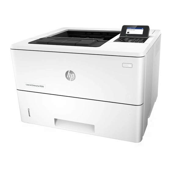 HP LaserJet Enterprise M506 Serie Installationshandbuch