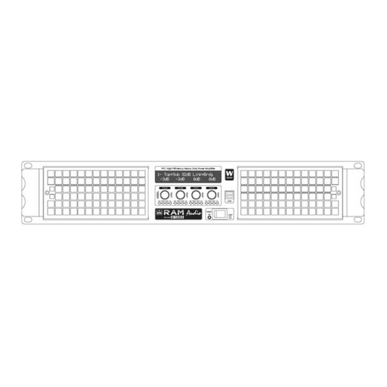 RAM Audio W-6000 Bedienungsanleitung