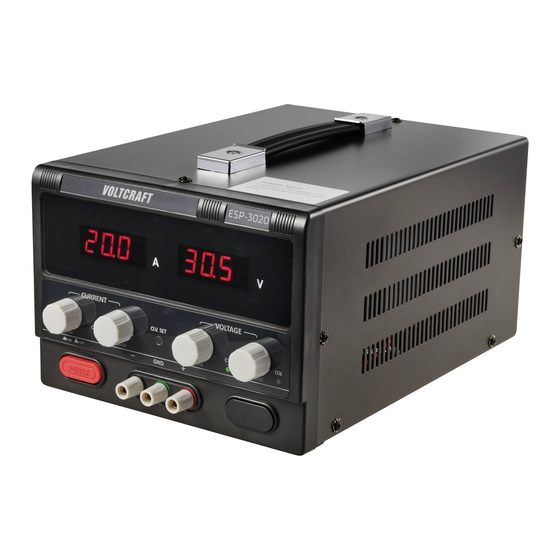 VOLTCRAFT ESP-3020 Bedienungsanleitung