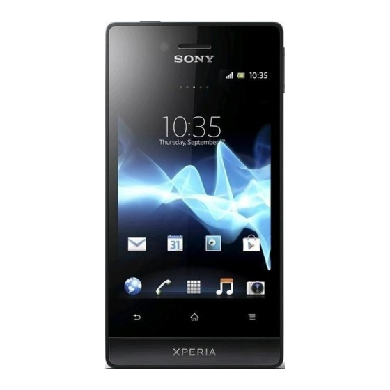 Sony Xperia miro ST23i Bedienungsanleitung