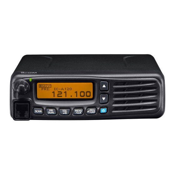 Icom IC-A120E Bedienungsanleitung