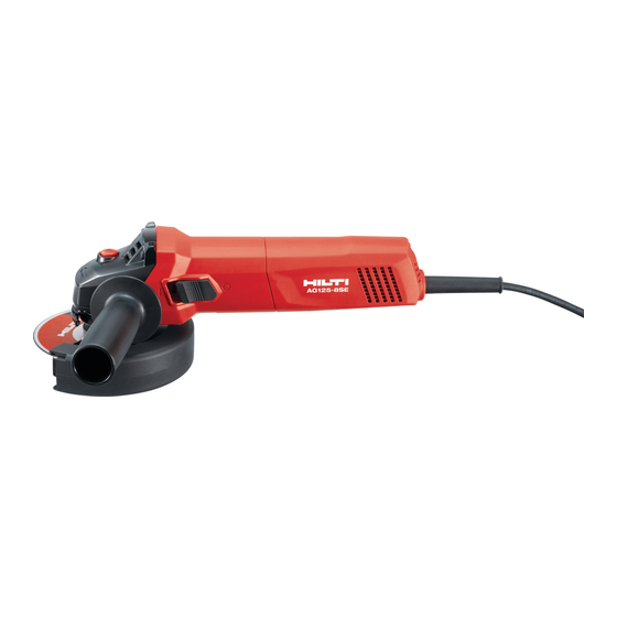 Hilti AG 125-7SE Bedienungsanleitung