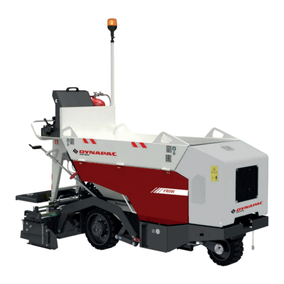 Dynapac F80W Bedienungsanleitung