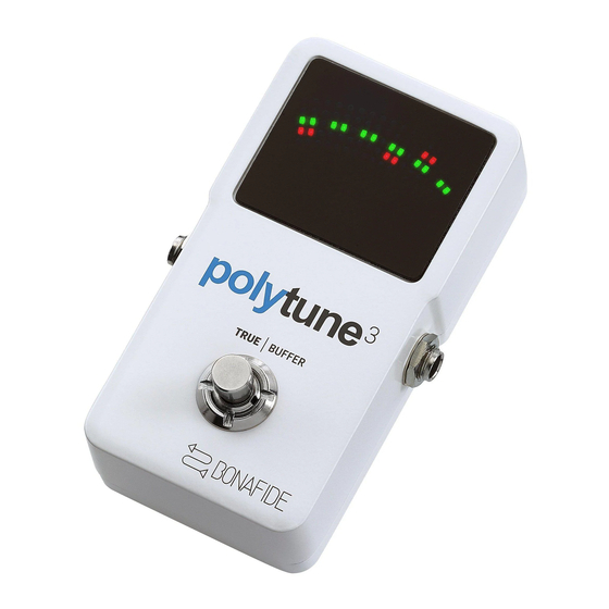 TC Electronic POLYTUNE 3 Schnellstart