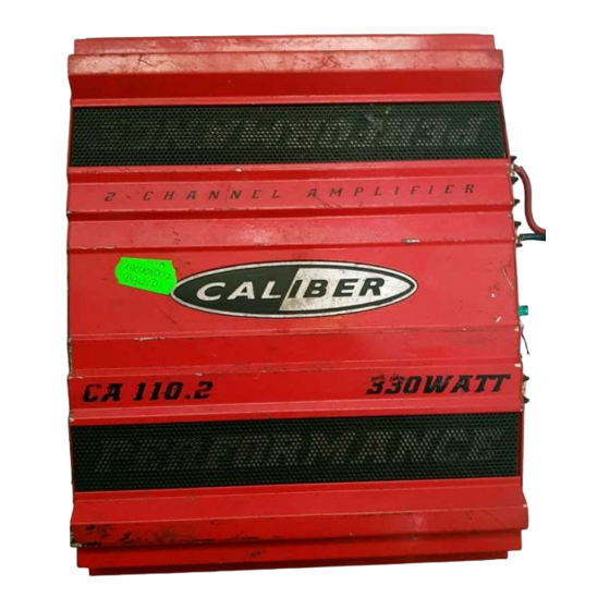 Caliber ca 110 2 Anleitung