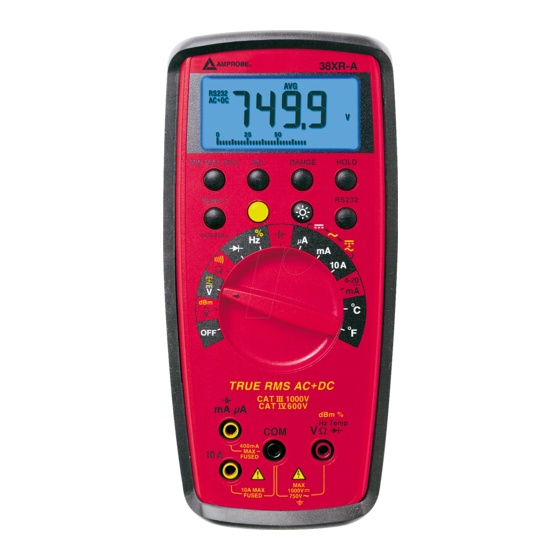 Amprobe 38XR-A Bedienungshandbuch