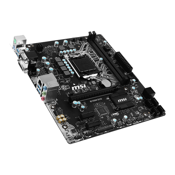 MSI H170M ECO Bedienungsanleitung
