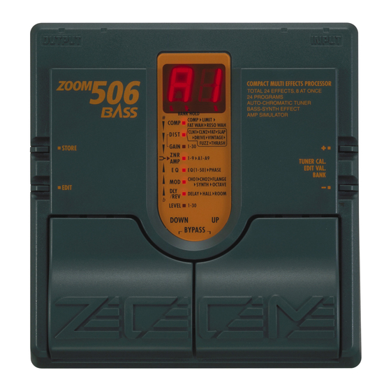 Zoom 506 BASS Bedienungsanleitung