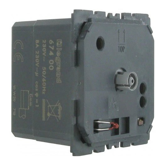 LEGRAND Celiane 674 10 Anleitung