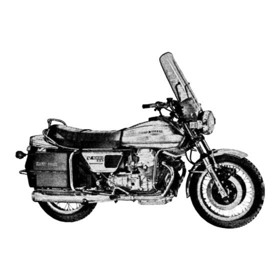 MOTO GUZZI V 1000 G5 Werkstatt-Handbuch