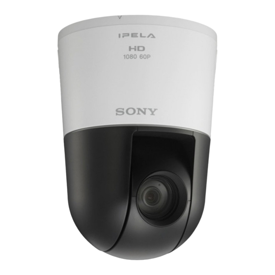 Sony SNC-WR630 Bedienungsanleitung