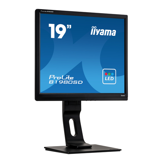 iiyama ProLite B1980SD Bedienungsanleitung
