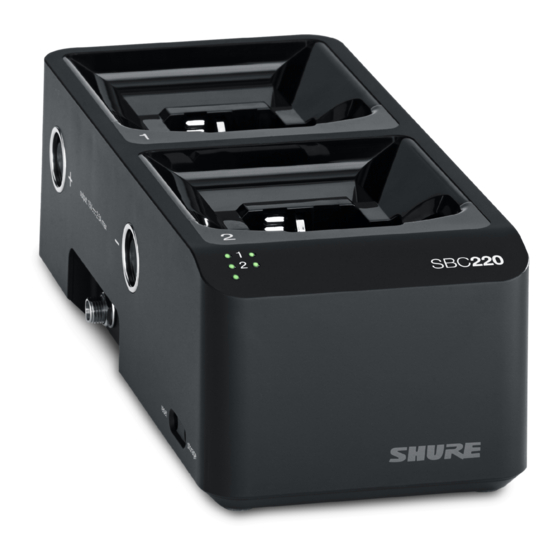 Shure SBC220 Bedienungsanleitung