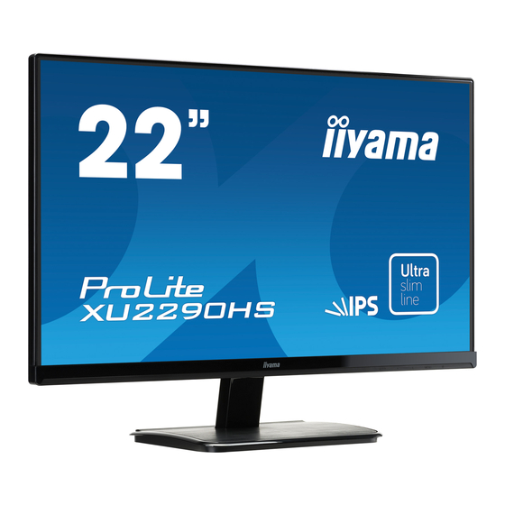 iiyama ProLite XU2290HS Bedienungsanleitung