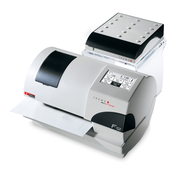 FRAMA MATRIX F12 Bedienungsanleitung