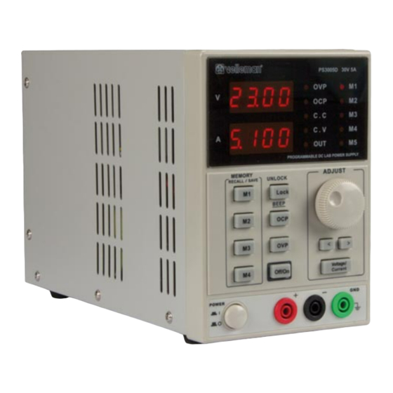Velleman LABPS3005D Bedienungsanleitung
