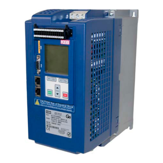 KEB COMBIVERT G6K-G Programmierhandbuch