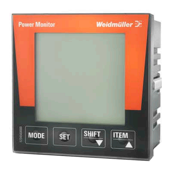 Weidmuller Power Monitor Handbuch