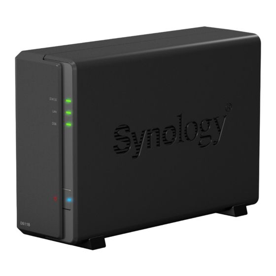 Synology DiskStation DS118 Hardware-Installationsanleitung