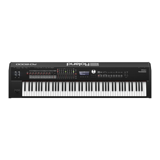 Roland RD-2000 Bedienungsanleitung