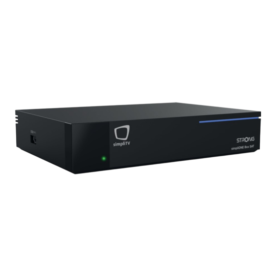 Strong simpliTV simpliONE Box SAT Benutzerhandbuch