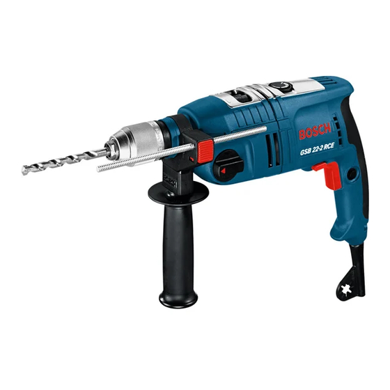 Bosch GSB 22-2 RCE Professional Originalbetriebsanleitung