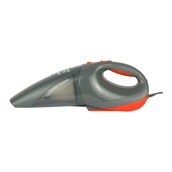 Black & Decker acv1205 cyclonic car vac Handbücher