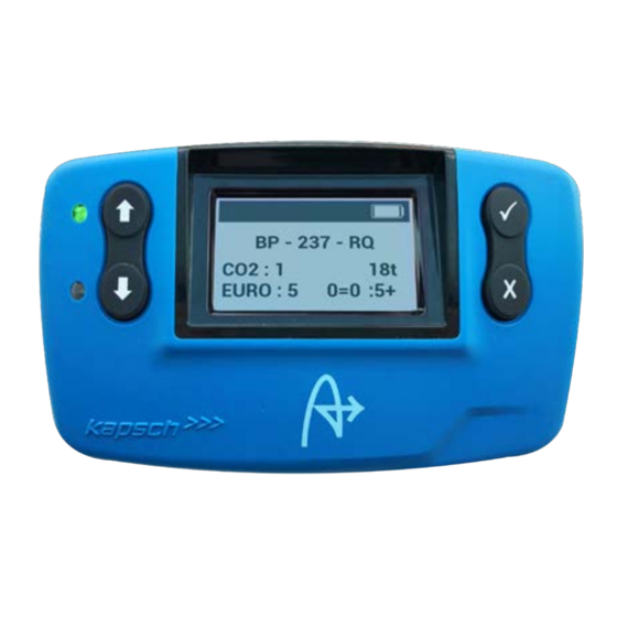 Kapsch TS3290 Bedienungsanleitung