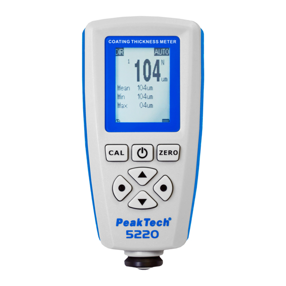 PeakTech P5220 Bedienungsanleitung