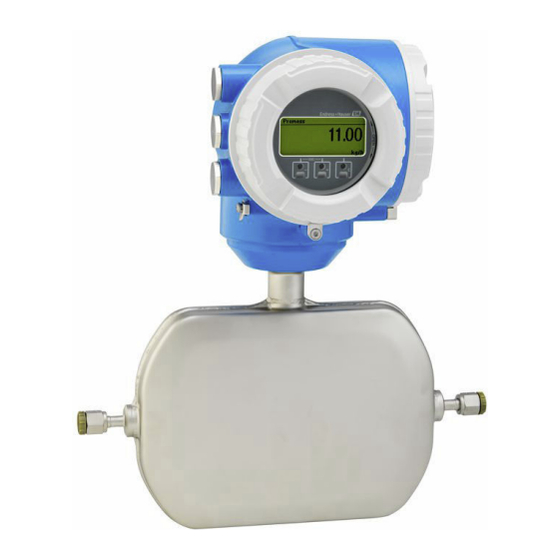 Endress+Hauser Proline Promass A 300 Betriebsanleitung