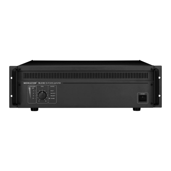 Monacor PA-3120 Bedienungsanleitung
