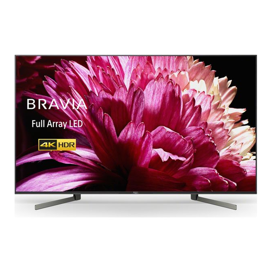 Sony BRAVIA KD-75XG95 Serie Referenz-Anleitung