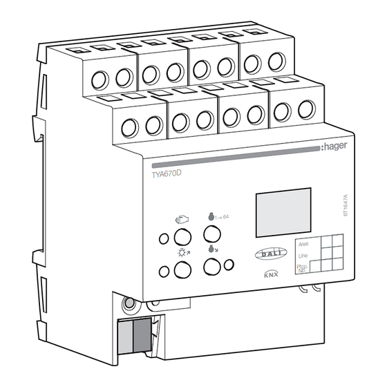 hager TYA670D Handbuch