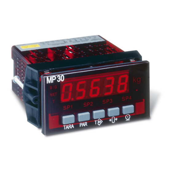 Minebea Intec MP30 Kurzprogrammierung