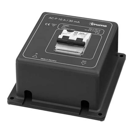 Truma AC-P 10 A Gebrauchsanweisung, Einbauanweisung