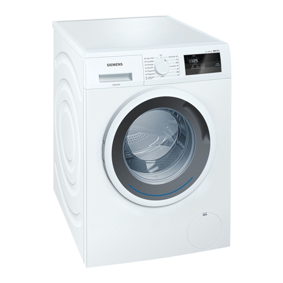 Siemens WM N Serie Gebrauchs- Und Aufstellanleitung