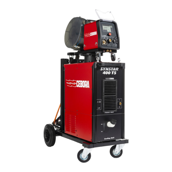 Cebora SYNSTAR 350 TS Kurzanleitung Für Installation Und Betrieb