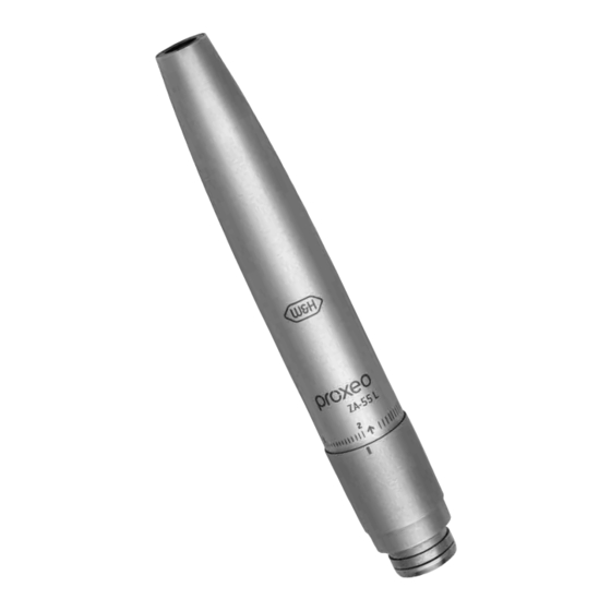 W&H proxeo ZA-55 L Gebrauchsanweisung