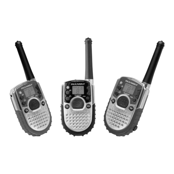 Motorola TALKABOUT TA288 Bedienungsanleitung